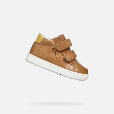 Geox BIGLIA: Babys caramel Sneakers with straps