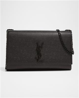 Saint Laurent Kate Medium YSL Crossbody Bag in Grained Leather | Neiman Marcus