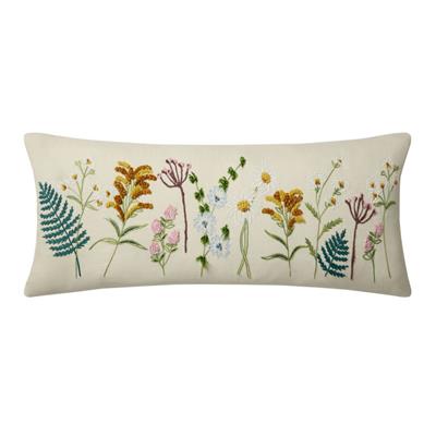 Rifle Paper Co. Extra Wide Blooming Flowers Lumbar Pillow - World Market