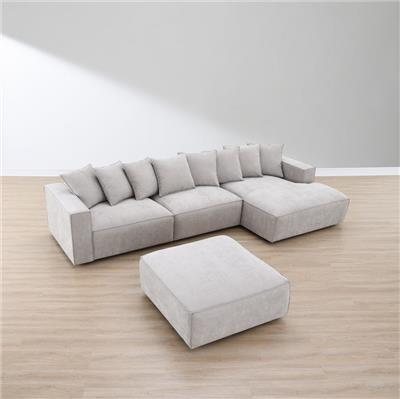 Jervis | Velora Ecru | Oversized Chaise Lounge | Online Furniture – Furniture Forum