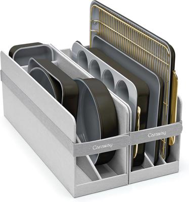 Amazon.com: Caraway Nonstick Ceramic Bakeware Set (11 Pieces) - Baking Sheets, Assorted Baking Pans, Cooling Rack, & Storage - Aluminized Steel Body -