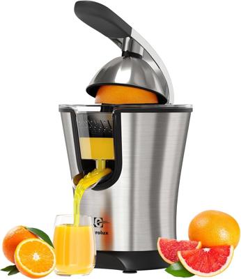 Amazon.com: Eurolux Premium Electric Orange Juicer | Stainless Steel Citrus Squeezer With New Ultra-Powerful Motor and Soft Grip Handle for Effortless