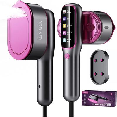 Amazon.com: YOZLNFO Travel Steamer for Clothes Portable: 2-in-1 Mini Handheld Garment Steamer Iron - 15s Heat Up & 5 Adjustable Steam - Large Ceramic