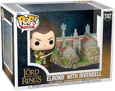 Amazon.com: Funko POP! Town: Lord of the Rings - Elrond & Rivendell | Official Fantasy Merch - Collectable Vinyl Figurine for Shelf Display - Birthday
