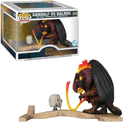Amazon.com: Funko Pop! Moments: Lord of The Ring - Gandalf vs Balrog (Special Edition) #1275 Vinyl Figure : Toys & Games