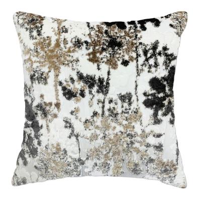 Indigo & Aqua Dandelion Throw Pillow, 18