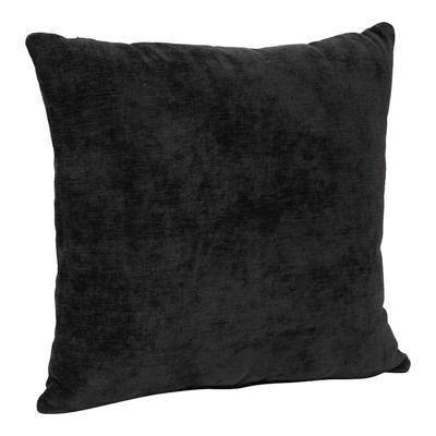 Reese Black Chenille Throw Pillow, 18