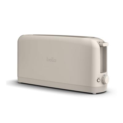 bella 2-Slice Slim Toaster with Extra Long Slot, 6 Setting Shade Control with Reheat & Cancel Buttons, Oatmilk - Walmart.com