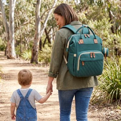 3-in-1 Travel Diaper Backpack with Foldable Baby Bed – Perfect for On- – Kids Australia