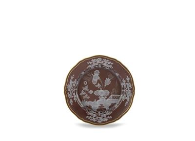 Dessert plate brown Castagna | Oriente Italiano | GINORI 1735