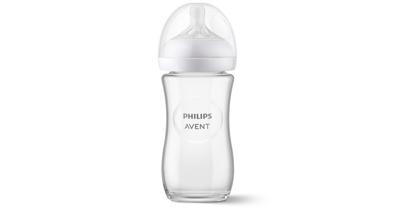 Avent Natural Response Glass Baby Bottle 240ML | Baby Bunting AU