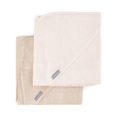 Little Bamboo Hooded Towel 2 Pack Iced Coffee | Baby Bunting AU
