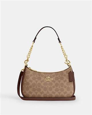 Teri Shoulder Bag In Signature Canvas | Coach Australia