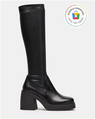 BERKLEIGH Black Womens Knee High Boot – Steve Madden