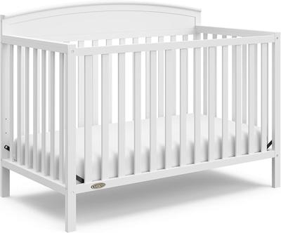 Amazon.com : Graco Benton 5-in-1 Convertible Crib (White) – GREENGUARD Gold Certified, Converts from Baby Crib to Toddler Bed, Daybed and Full-Size Be