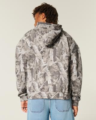 Mens Boxy Zip-Up Hoodie | Mens Clearance | HollisterCo.com