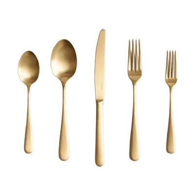 Year & Day Classic Flatware — Matte Gold (meat)