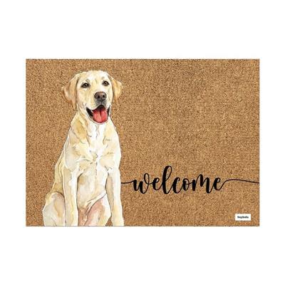 hey balu Personalized Watercolor Dog Doormat