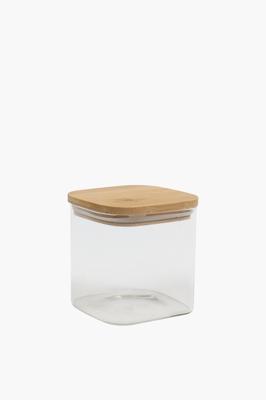 Small Glass Jar With Bamboo Lid | Mr Price Home