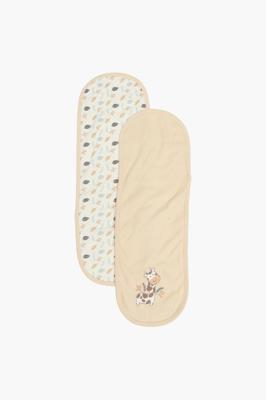 2 Pack Embroidered Giraffe Burp Cloth Set | Mr Price Home