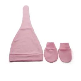 KNOTTED HAT AND MITTEN SET PINK | Babies R Us Online