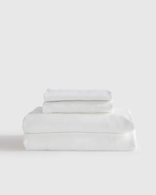 Organic Bamboo Viscose Sheet Set in White