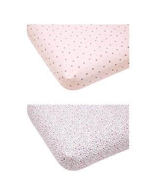 Anko 2 Pack Flannelette Cotton Fitted Cot Sheets - Flora | Target Australia