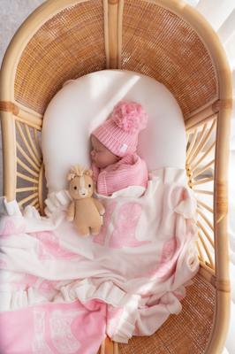 Knit Blanket | Pink Cowgirl Boots *JULY PRE-ORDER* – Little and Fern
