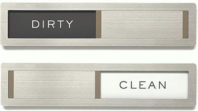 Amazon.com: Clean dirty magnet for dishwasher, Kubik Letters Premium Stainless Steel Grade 304, Kitc