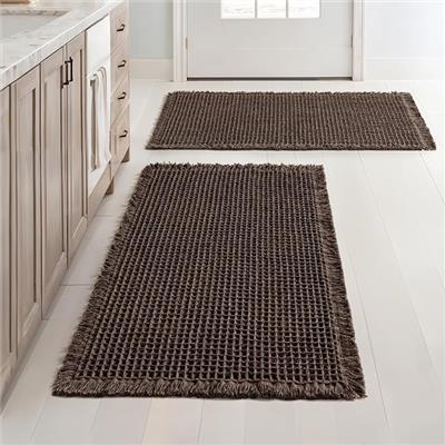 Set of 2 Waffle Bathroom Rugs