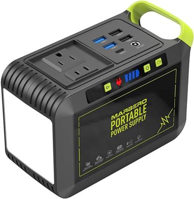 Amazon.com : MARBERO Portable Power Station 88Wh Camping Lithium Battery Solar Generator