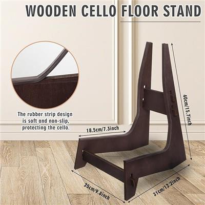 Amazon.com: DMREFIT Cello Stand, Wooden Cello Stand with Bow Holder