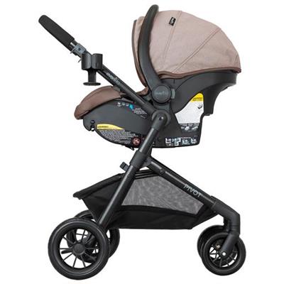 Evenflo Pivot Modular Travel System with LiteMax Infant Car Seat - Desert Tan | Best Buy Canada