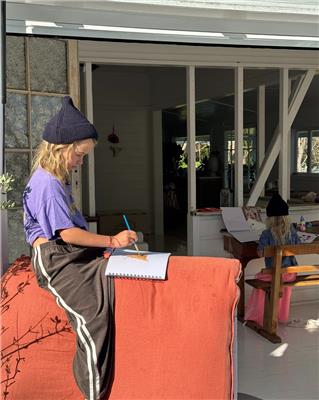 twin stripe terry pant | rock – ZIGGY ZAZA