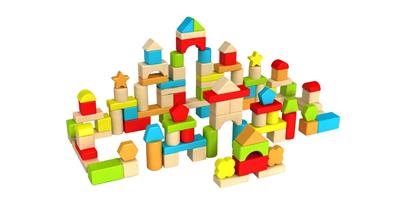 Fat Brain Wooden Timberblocks 100 Piece Block Set | Baby Bunting AU