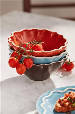 Lucie Portuguese Stoneware Bowls, Set of 4 | Anthropologie