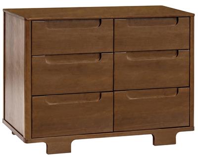 Babyletto Yuzu 6-Drawer Dresser, KD - Natural Walnut
