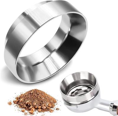 GIAK Espresso Dosing Funnel Made of Stainless Steel 54 mm Coffee Dosing Ring Portafilter Funnel for Exact Filling of Coffee Powder, Barista Accessorie