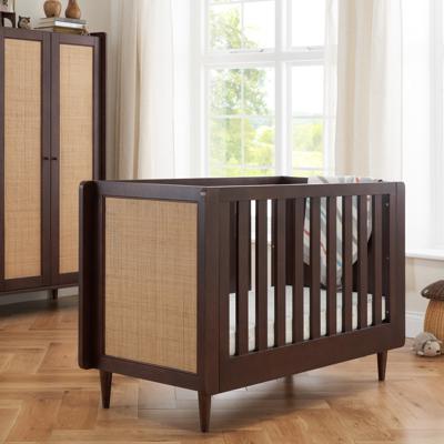 Tutti Bambini Japandi Mini Cot Bed Warm Walnut | Wayfair.co.uk