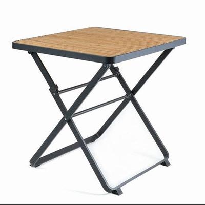 Buy Mindo 121 Folding Bistro Table 75 × 75cm - Bamboo, Dark Grey Online