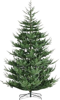 Amazon.com: HOMCOM 9 Foot Artificial Christmas Tree, Pine Hinged Xmas Tree with 1939 Realistic Branches, Steel Base, Auto Open, Green : Home & Kitchen