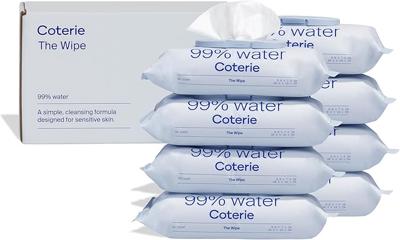 Amazon.com: Coterie Baby Wipes, 8 Pack, 448 Count, Unscented Wipes, 99% Purified Water, Plastic-Free & Plant-Derived Fibers, Fragrance Free Hypoallerg