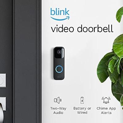 Amazon.com: Like-New Blink Video Doorbell (2023 release), Two-way audio, HD video, motion and chime app alerts and Alexa enabled — wired or wire-free