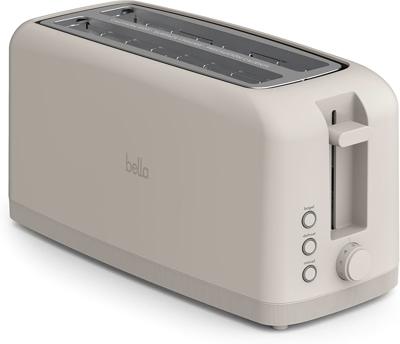 Amazon.com: bella 2 Slice Slim Toaster, Fits-anywhere™ Kitchenware, 6 Setting Shade Control with Reheat & Cancel Buttons, Fits sourdough, 10” Long Slo