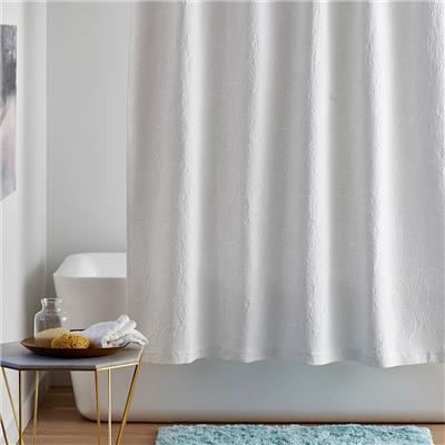 Putnam Cotton Matelasse Shower Curtain | The Company Store