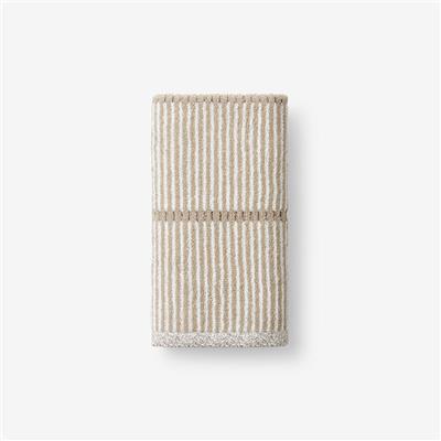 Narrow Pinstripe Reversible Cotton Bath Towel | The Company Store