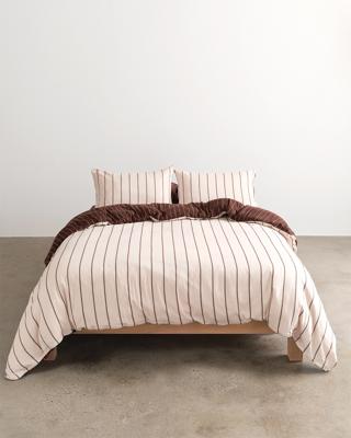 Quilt Cover - Vanilla / Mahogany – Hommey