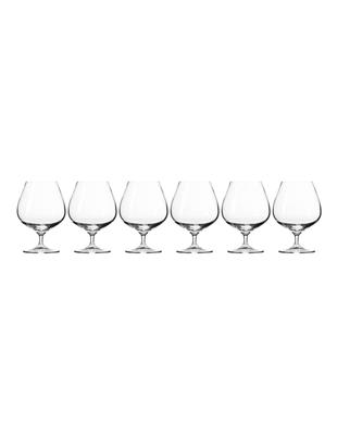 Krosno Harmony Cognac Glass 550Ml 6 Piece Gift Boxed in Clear | MYER