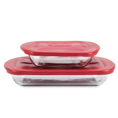 Anchor Hocking Glass Bake n Keep Set with Plastic Lids, 4-pc | Canadian Tire