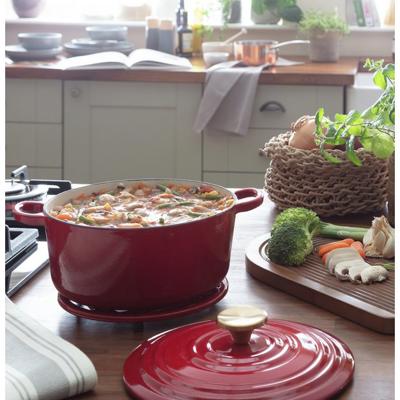 Habitat 3.3 Litre Cast Iron Casserole Dish - Orange